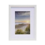 Photo Frame 12 X 16" With Mat Board Insert For 8 X 12" White