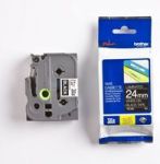 Brother TZ-355 P-touch Laminated Tape White On Black 36MM X 8M