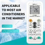 Universal A c Remote Control - Compatible With Multiple Brands And Models - Easy Temperature Control And Energy Savings