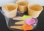 3PC Ice-cream Bowls With Spoons