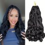 Chic French Curls Braiding Hair Extensions For Women - Loose Wave Crochet Hair Versatile & Easy To Style