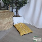 3-IN-1 Snuggle Baby Sleeping Bag Mustard Herringbone