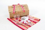 Bamboo Fiesta Picnic Basket Storage Basket