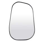 Iseo Matt Black Wall Mirror