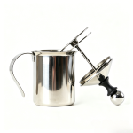 400ML Double-mesh Manual Stainless Steel Milk Frother
