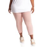 Plus Size Essential Cropped Leggings - Nude