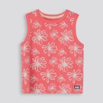 GIRLS Floral Tank Top - 10 Coral