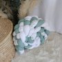 Cot Bumper Braided 5 Strand Simple Clean Baby Highland Cow Pennygum/eucalyptus Set