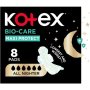 Kotex Bio-care Maxi Pads Night 8 Pack