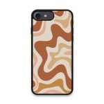 Custom Printed Tpu Cases - Apple Iphone 7 Apple Iphone 8 Apple Iphone Se 2020 Apple Iphone Se 2022 & 39 Brown Swirl& 39