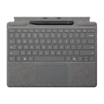 Microsoft Surface Pro Type Cover With Slim Pen 2 Keyboard & Pen Bundle Backlit Keys Slim Pen 2 Included Platinum – New