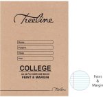A4 College Exercise Books 32 Pg Feint & Margin Pack Of 25