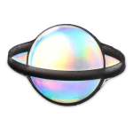 Iridescent Saturn Jibbitz - Multi Osfa