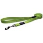 Rogz Utility Large 20mm Fanbelt Fixed Dog Lead - Lime Reflective