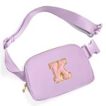Gitus Initial Belt Bag Fanny Pack Crossbody Bag For Girls Birthday Gifts Age 8-10 Teen Girl Gifts Trend Stuff Personalized Lette