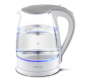 Mellerware Kettle 360 Degree Cordless Glass White 1.8L 2200W Cloud