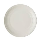 Embossed Lines White Cream Side Plate - Each
