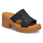Brooklyn Woven Slide Heel - Black W11
