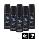 Revlon Fire & Ice Cool Perfumed Deodorant Body Spray 6 X 120ML