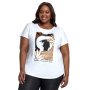 Plus Size Dolman Novelty Tee - White