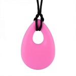 Sensory Chew Necklace Teardrop - Light Pink