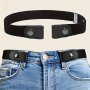 1 PC Tummy Control Belt - Elastic Adjustable Waistband For Jeans And Pants - No Buckle Design For Comfort And Convenience