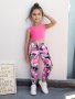 Toddler Girls Trendy Camouflage Pattern 2PCS Set Cropped Sleeveless Top + Jogger Pants Set Summer Party Outdoor Gift K-pop