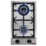 Univa Domino Stainless Steel Gas Hob With Control Panel