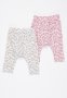 Cotton On 2 Pack Leggings - White & Pink