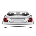 Mercedes C-class W205 C63S Style Boot Spoiler Gloss Black 15-21