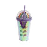 Blah Blah Blah 450ML Double Wall Cup Multicoloured