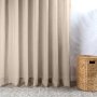 Oslo Eyelet Unlined Curtain - Biscuit - 270 X 223CM