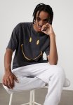 Oversized Smiley T-Shirt - Black