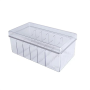 Plastic Cord Storage Box With Lid Cable Organizers Case Clear