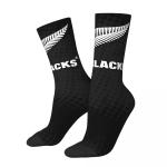 Rugby Feather Lack Pattern 1 Pair Men's Mid-calf Crew Socks Comfy Casual Socks Fashion Sports Socks For Outdoor Fitness Basketba