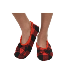 Snoozies Red & Black Ballerina - Medium