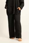 Carey Satin Pant - Black - M