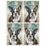 Tear Resistant Deco Print A6 Doggies