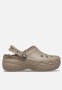 Crocs Classic Platform Lined Clog W - Mushroom