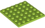 Parts Plate 6 X 6 3958 - Lime Green