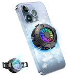 2-IN-1 Magnetic & Clip-on Phone Cooler Semiconductor-powered Gaming Cell Phone Cooling Fan Radiator For Iphone android ipad tabl