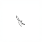 R Alphabet Charm In Silver