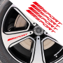 4PCS Sport Car Tire Rim Racing Sticker - Personality Decorative Decal Accessories