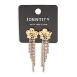 Goldair Gold Flower Drop Earrings