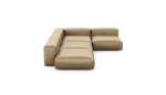 Four Module Corner Sofa - Velvet - Caramel - 241CM X 346CM