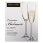 Bohemia Lead-free Crystal Flute Glasses 6-PACK