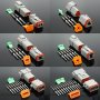 Waterproof Automotive Connector Set - DT06-2S/DT04-2P With Pins Pe Material For Cars & Trucks