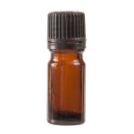 5ML Amber Glass Bottle With Slow Flow Dropper Cap - Black