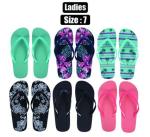 Flip Flops Ladies Asstd Size 7