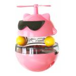 Multifunctional Electric Lazer Pointer Cat Food Dispenser And Toy - Pink